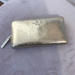 Glitter Gold Kate Spade Wallet